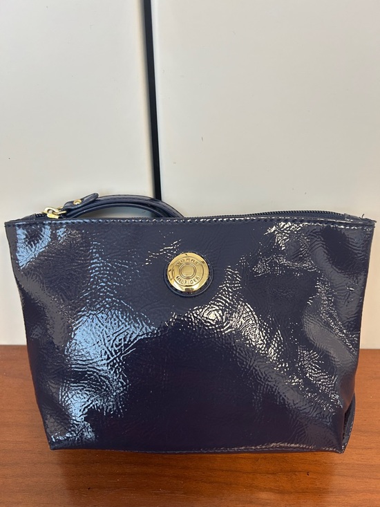 Tommy Hilfiger Handbags - Tommy Hilfiger Navy Patent Wristlet Clutch - Women Bags